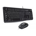 Keyboard Logitech MK120 USB EN/RU black 