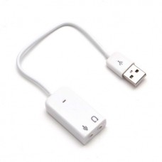 Адаптер USB на 2 х 3.5 Mini Jack Output Deluxe DUSA001WH